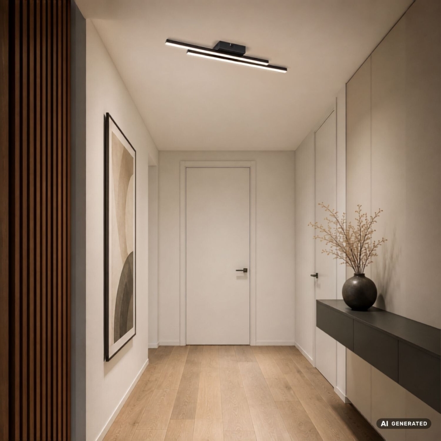 Rabalux - LED plafondlamp LED/12W/230V 3000K zwart