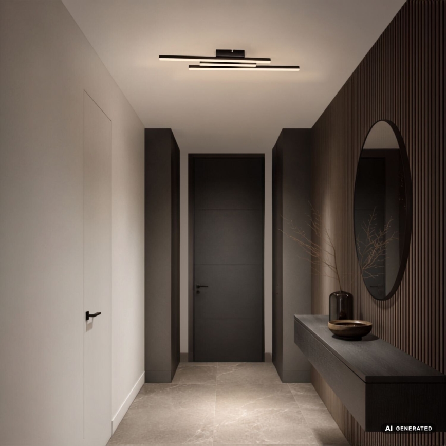 Rabalux - LED Plafondlamp LED/18W/230V 3000K zwart