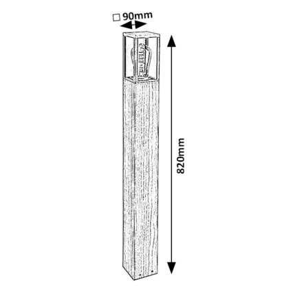 Rabalux - Buitenlamp 1xE27/60W/230V IP44