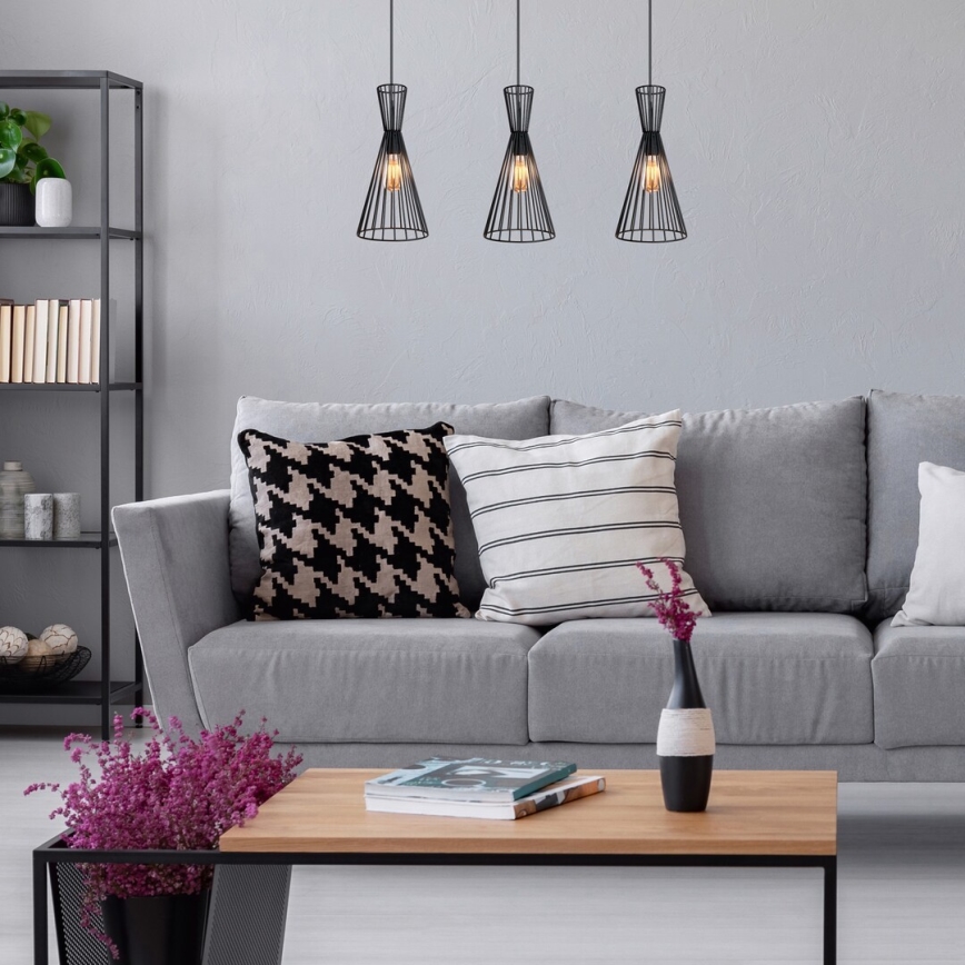 Rabalux - Hanglamp aan stang 1xE27/60W/230V