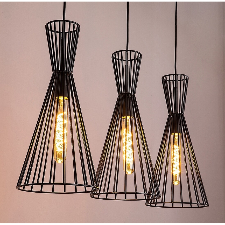 Rabalux - Hanglamp aan kabel 3xE27/60W/230V