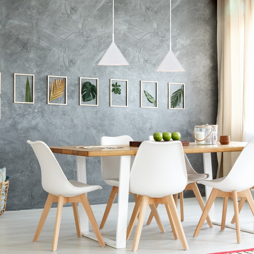 Rabalux 72008 - Hanglamp met kabel 1xE27/40W/230V Ø 25 cm wit