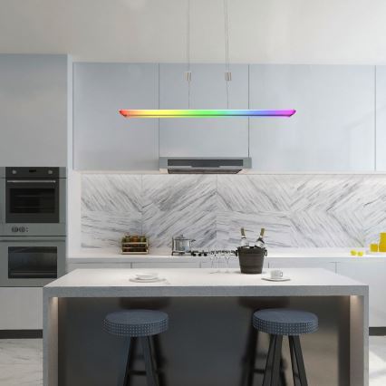 Rabalux - LED RGB Dimbare hanglamp aan een koord LED/24W/230V Wi-Fi Tuya + afstandsbediening