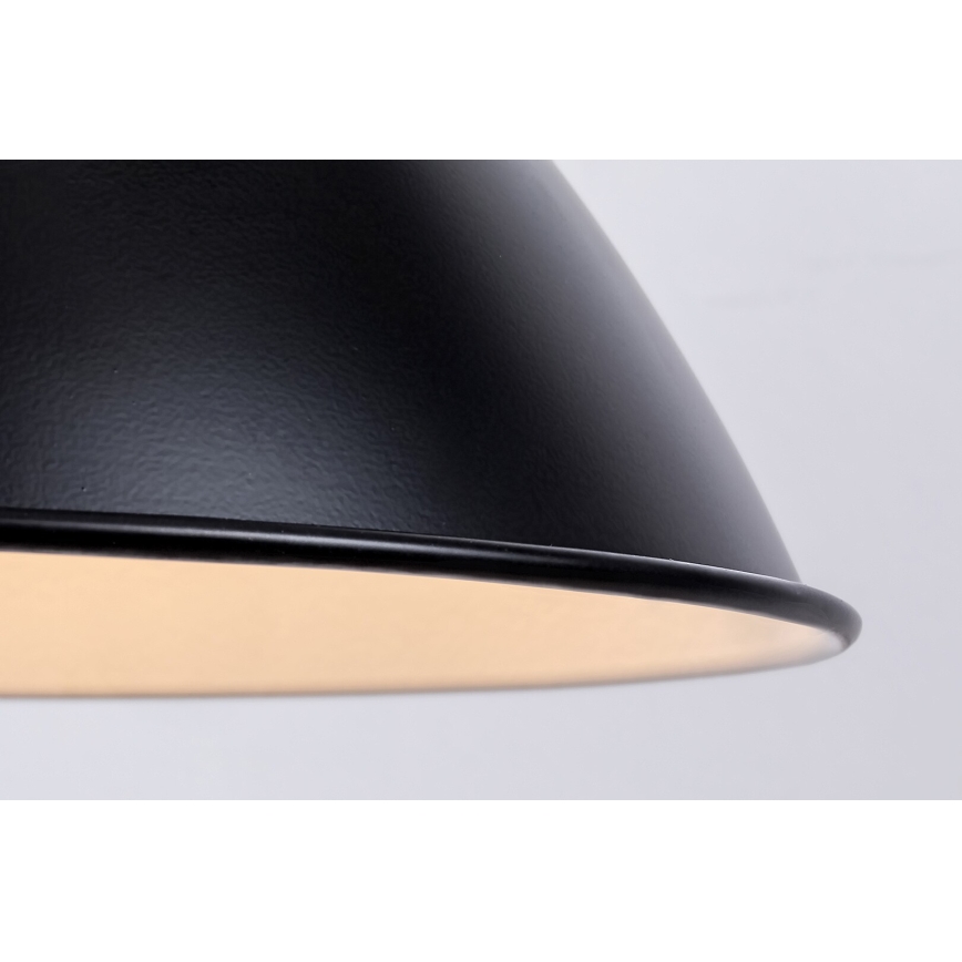 Rabalux - Hanglamp aan kabel 1xE27/60W/230V Ø 36 cm zwart