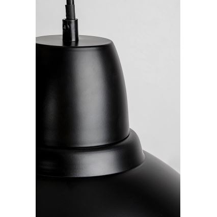 Rabalux - Hanglamp aan kabel 1xE27/60W/230V Ø 36 cm zwart