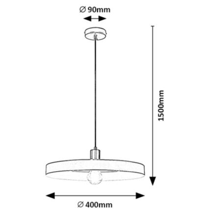 Rabalux - Hanglamp aan een koord 1xE27/40W/230V