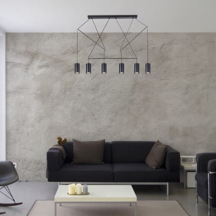 Rabalux - Hanglamp aan kabel 6xGU10/50W/230V