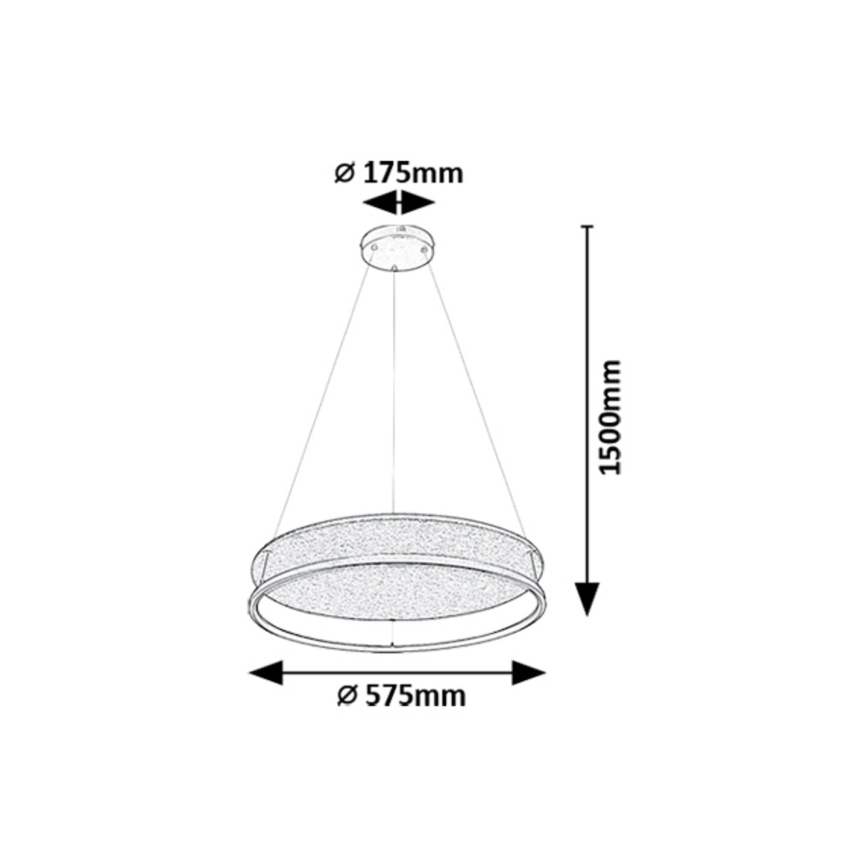 Rabalux - LED Hanglamp aan een koord LED/40W/230V 3000/4000K
