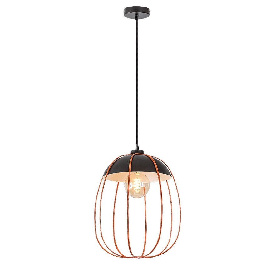 Rabalux - Hanglamp aan een koord 1xE27/60W/230V zwart/oranje