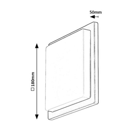 Rabalux - LED Wandlamp voor buiten LED/8W/230V IP65