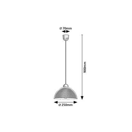Rabalux - Hanglamp met kabel 1xE27/60W/230V