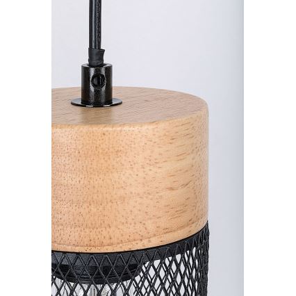 Rabalux - Hanglamp aan kabel 3xE27/25W/230V beukenhout