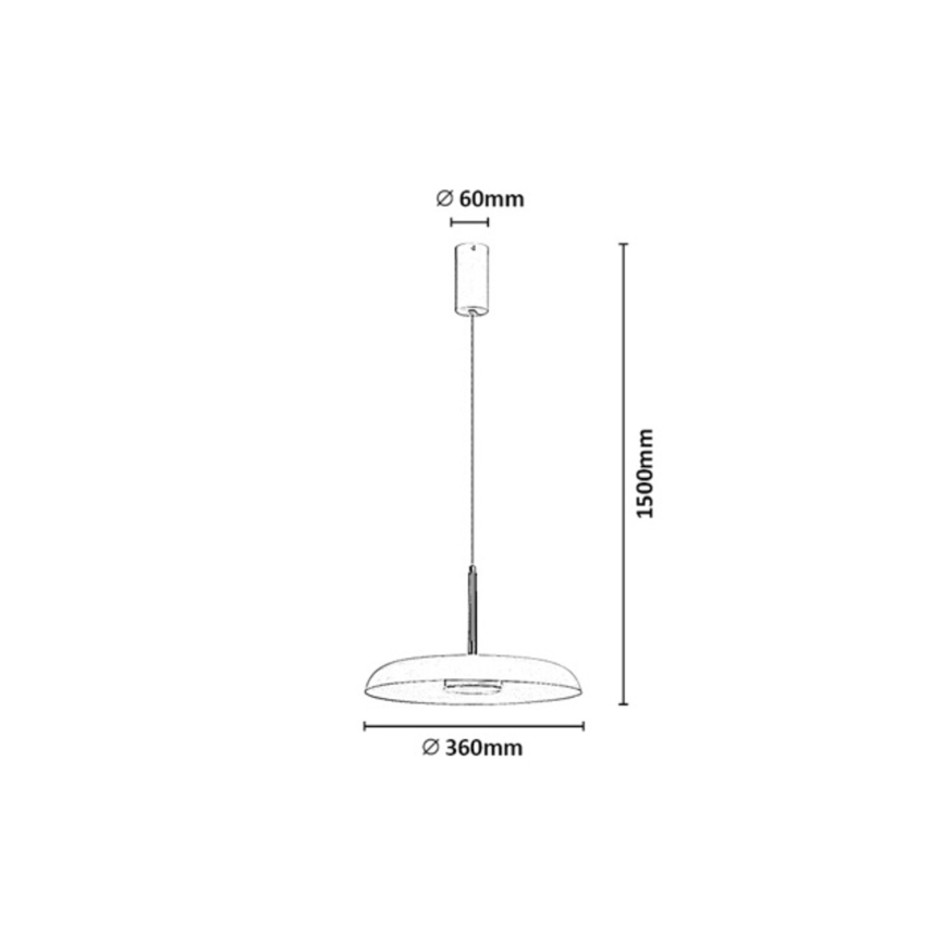 Rabalux - LED-kroonluchter met kabel LED/18W/230V 3000K wit