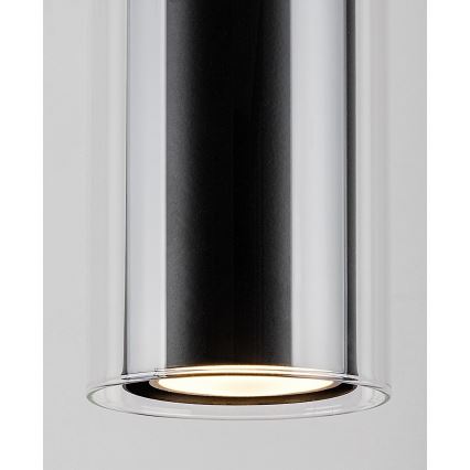 Rabalux - Hanglamp aan een koord 1xGU10/50W/230V doorzichtig/zwart