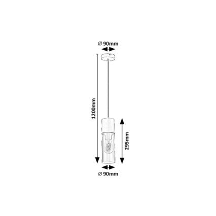 Rabalux - Hanglamp aan een koord 1xE27/25W/230V