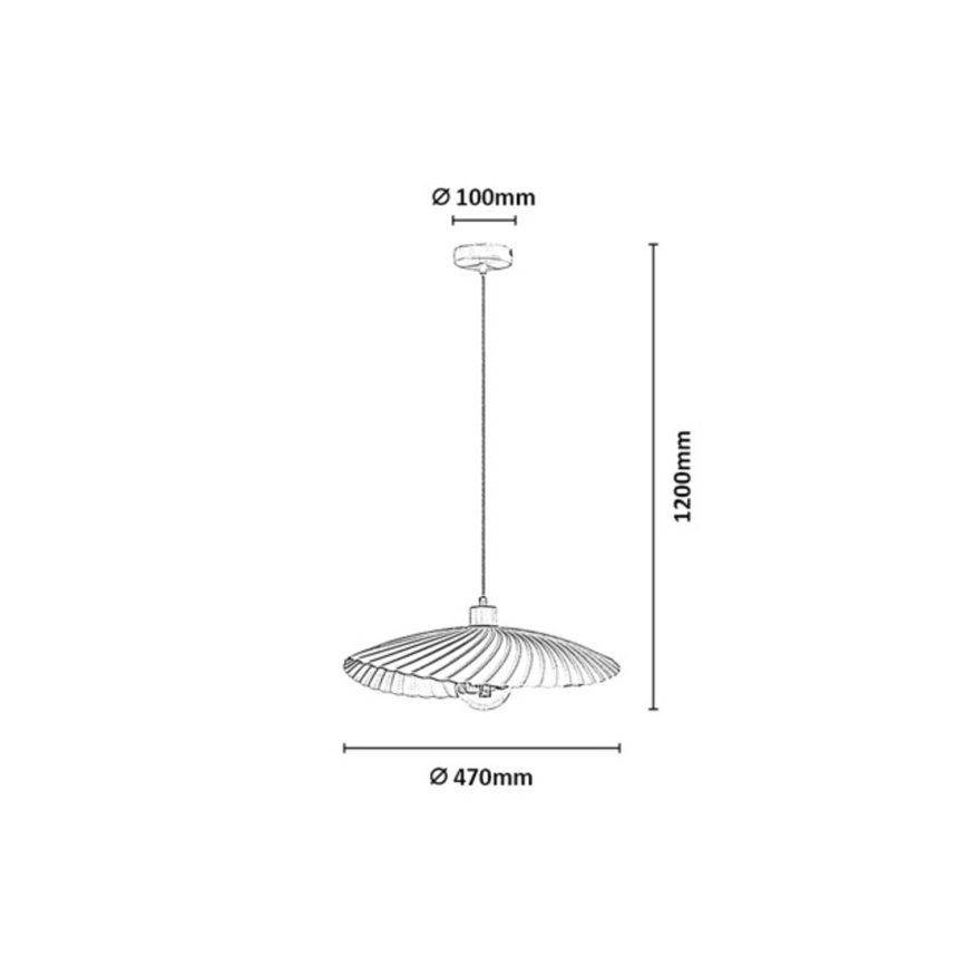 Rabalux - Hanglamp met kabel 1xE27/40W/230V wit