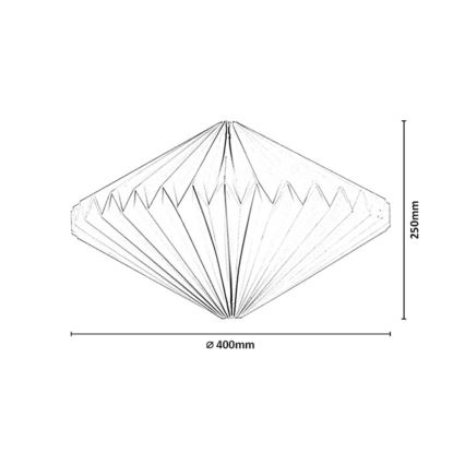 Rabalux - Lampenkap voor kroonluchter, max. 40 W, Ø 40 cm, wit