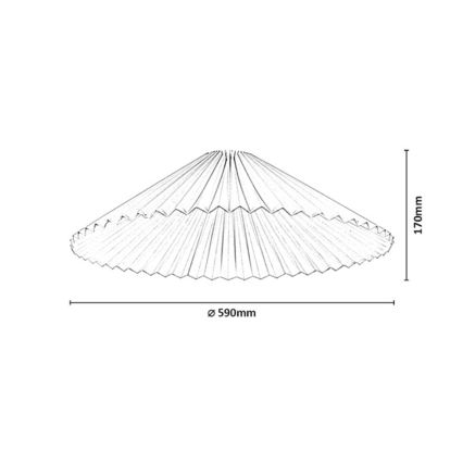 Rabalux - Lampenkap voor kroonluchter, max. 40W, Ø 59 cm, wit