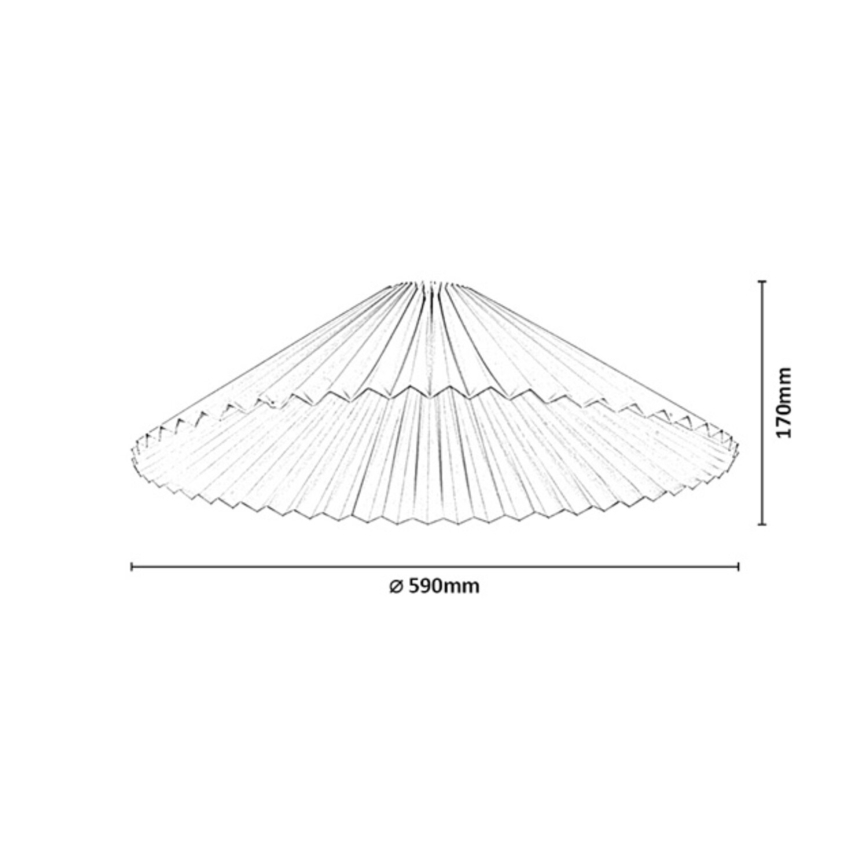 Rabalux - Lampenkap voor kroonluchter, max. 40W, Ø 59 cm, wit