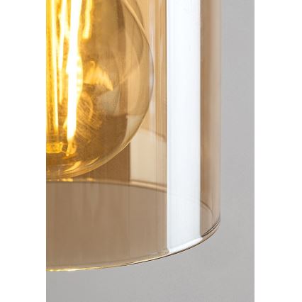 Rabalux - Hanglamp aan stang 1xE27/25W/230V dennenhout