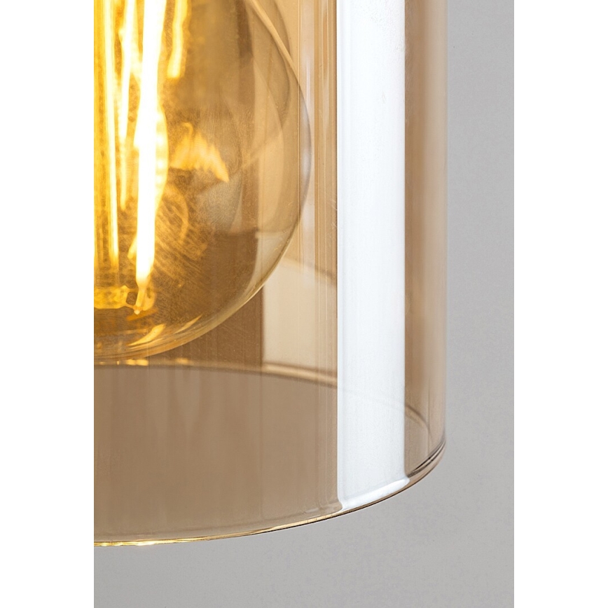 Rabalux - Hanglamp aan stang 1xE27/25W/230V dennenhout