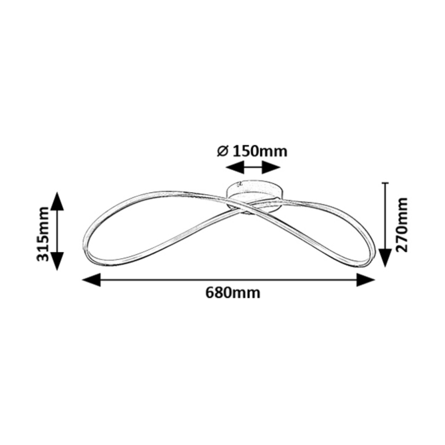 Rabalux - LED Plafondlamp LED/30W/230V 3000K