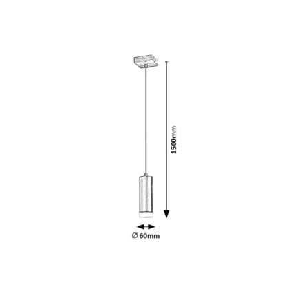 Rabalux - Hanglamp aan een koord 1xGU10/5W/230V eiken