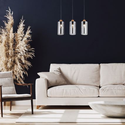 Rabalux - Hanglamp aan kabel 3xE27/25W/230V