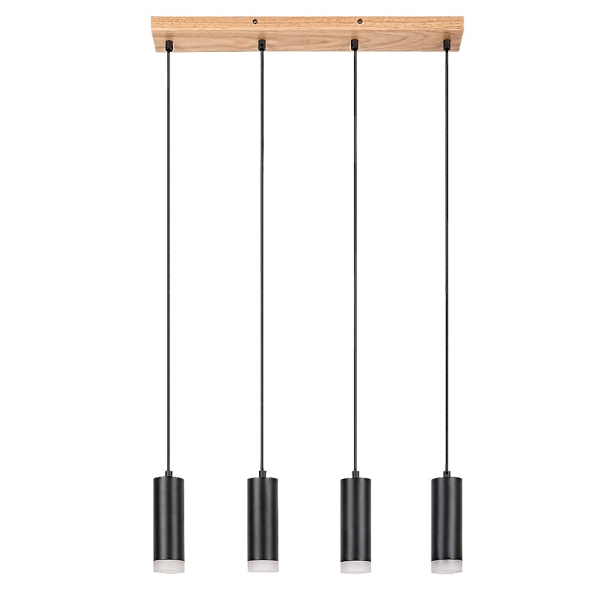 Rabalux - Hanglamp aan een koord 4xGU10/5W/230V eiken