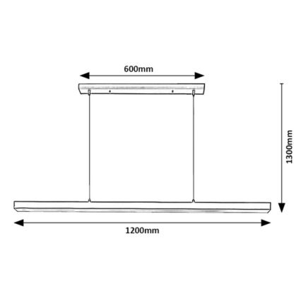 Rabalux - LED Hanglamp aan een koord LED/30W/230V 4000K zwart