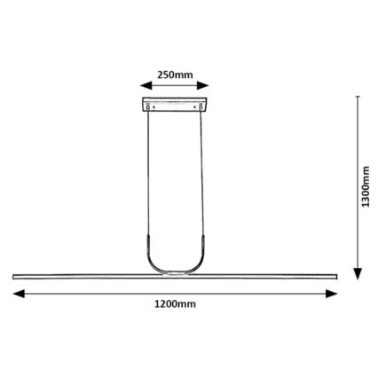 Rabalux - LED Hanglamp aan een koord LED/25W/230V 3000K glanzend chroom