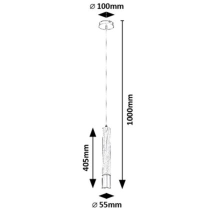 Rabalux - Hanglamp aan een koord 1xGU10/50W/230V beuken