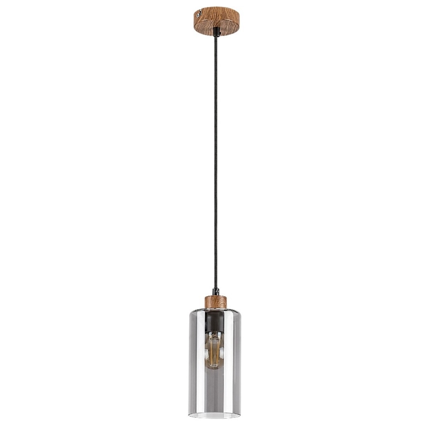 Rabalux - Hanglamp aan kabel 1xE27/25W/230V eiken