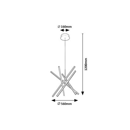 Rabalux - LED Hanglamp aan een koord LED/48W/230V 4000K