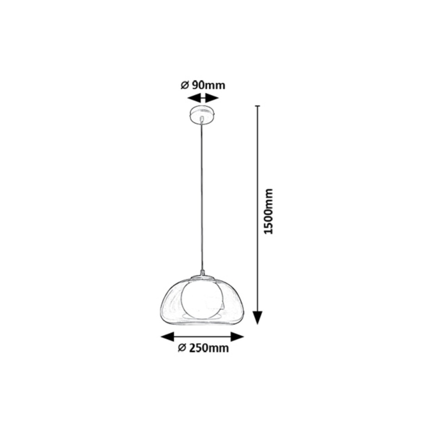 Rabalux - Hanglamp aan een koord 1xG9/5W/230V gerookt