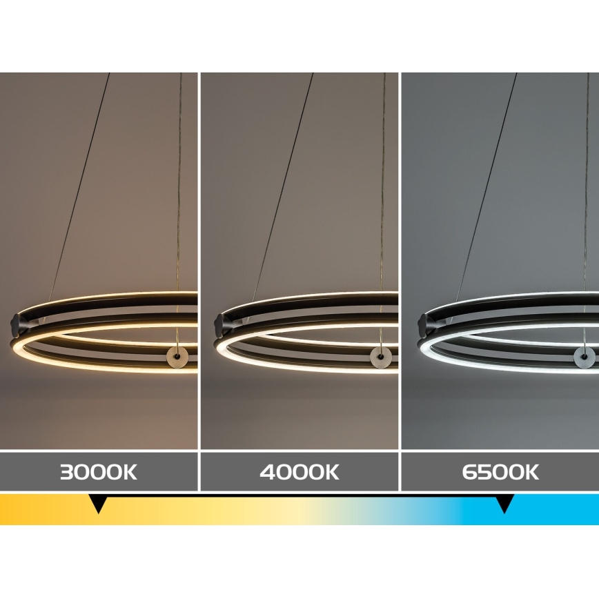 Rabalux - LED dimbare hanglamp aan kabel LED/60W/230V 3000-6500K grijs + afstandsbediening