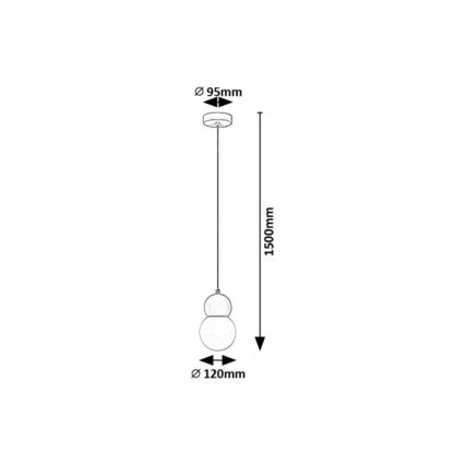 Rabalux - Hanglamp aan een koord 1xG9/38W/230V blauw