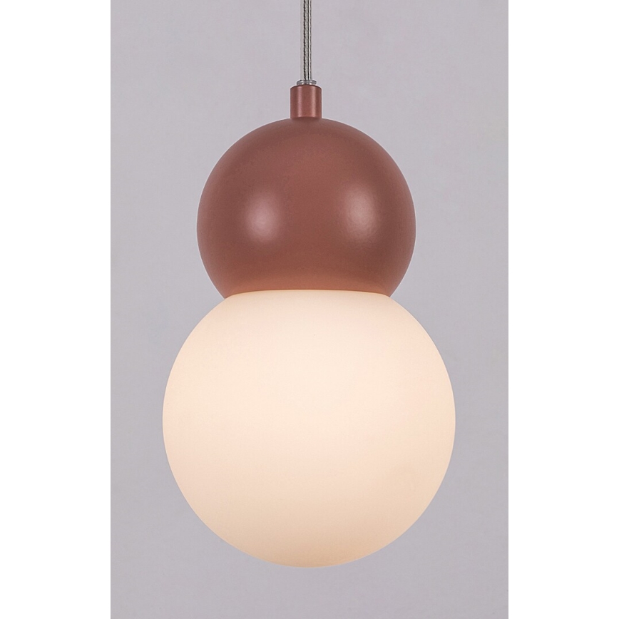 Rabalux - Hanglamp aan een koord 1xG9/38W/230V roze