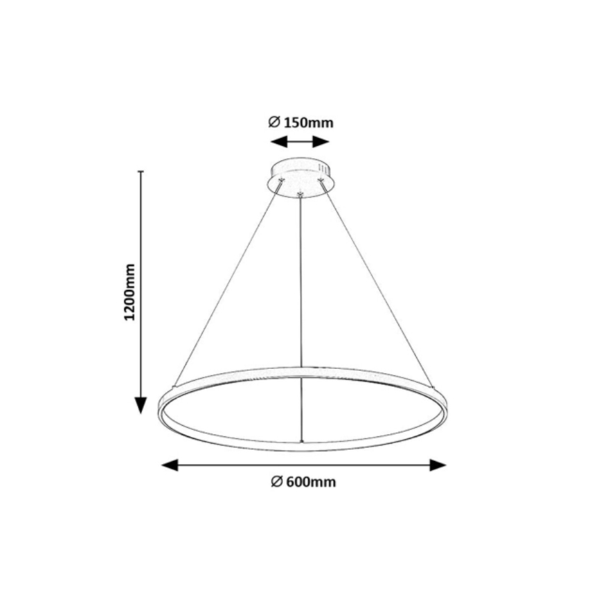 Rabalux - LED-kroonluchter met kabelophanging LED/55W/230V 3000K
