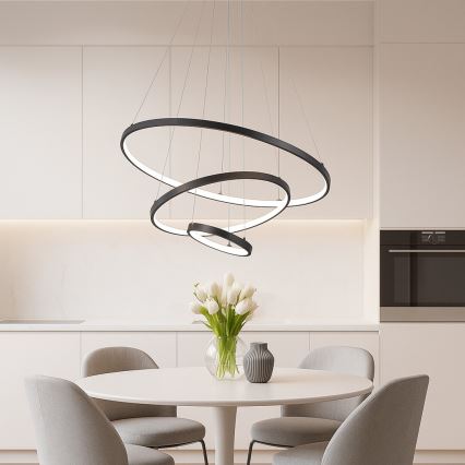 Rabalux - Dimbare LED-hanglamp aan kabel LED/90W/230V 3000-6500K + afstandsbediening