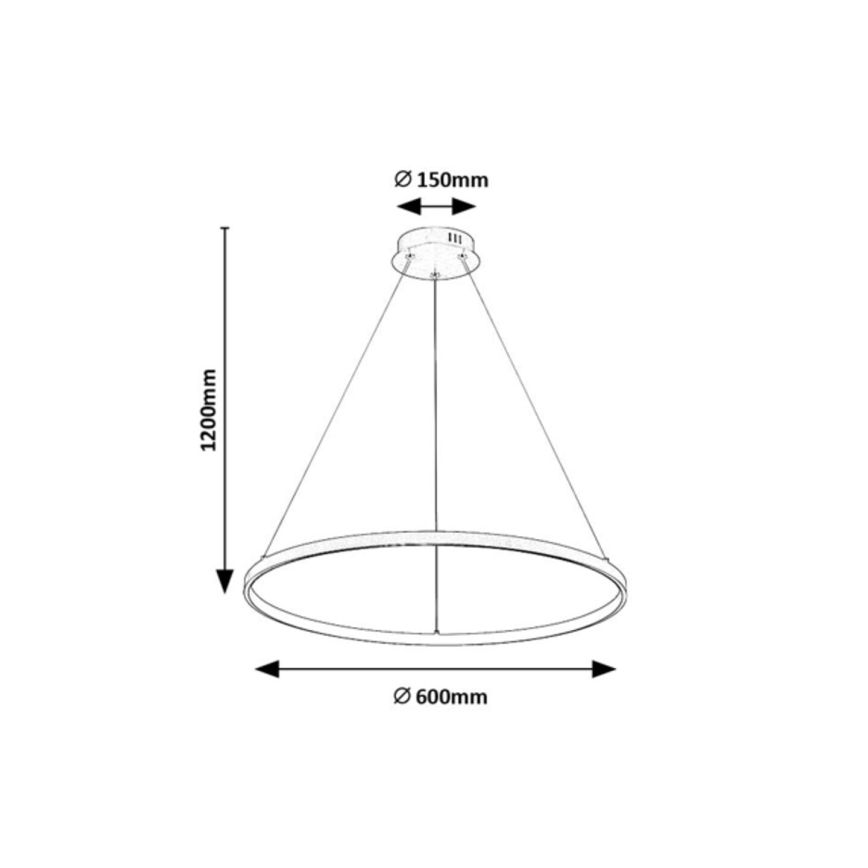 Rabalux - LED-kroonluchter met kabel LED/55W/230V 3000K