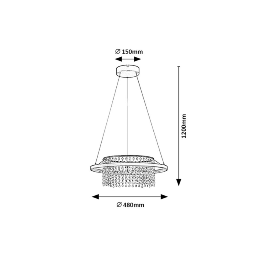 Rabalux - LED hanglamp aan kabel LED/40W/230V 3000/3500/4000K
