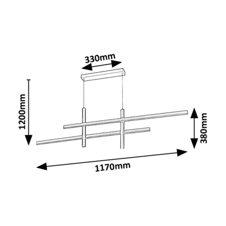 Rabalux - LED Hanglamp aan een koord LED/40W/230V 3000K