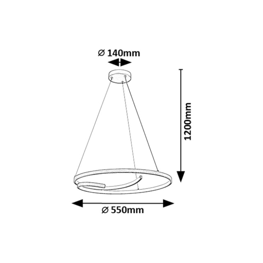 Rabalux - LED Hanglamp aan een koord LED/40W/230V 4000K