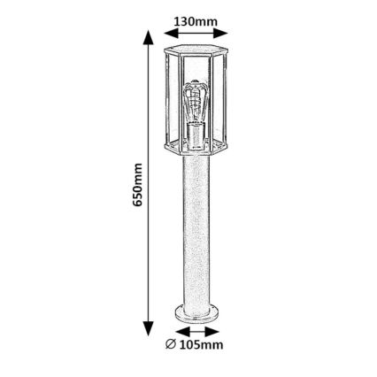 Rabalux - Buitenlamp 1xE27/40W/230V IP44