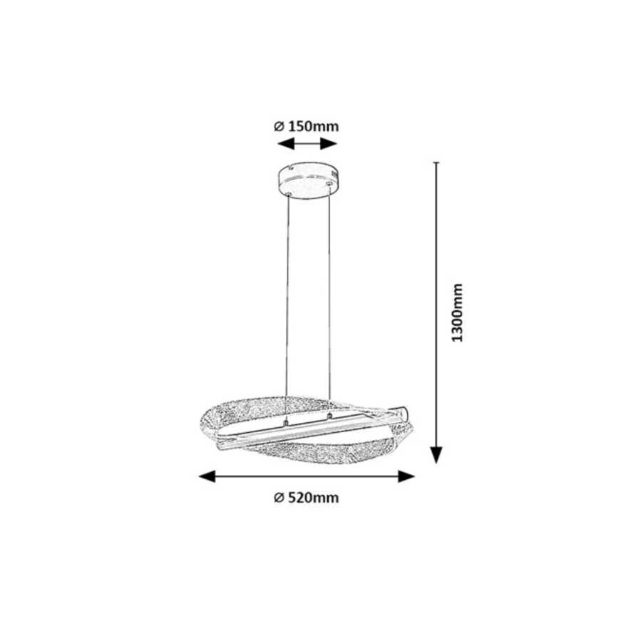 Rabalux - LED-hanglamp aan kabel LED/24W/230V 3000K