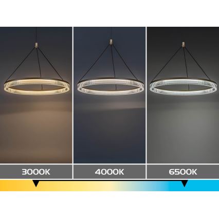 Rabalux - Dimbare LED-hanglamp aan kabel LED/24W/230V 3000-6500K + afstandsbediening