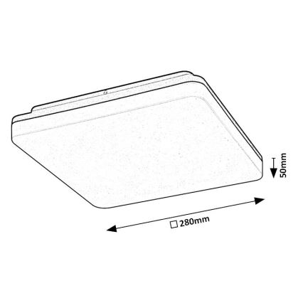 Rabalux - LED Badkamer plafondlamp LED/24W/230V IP54