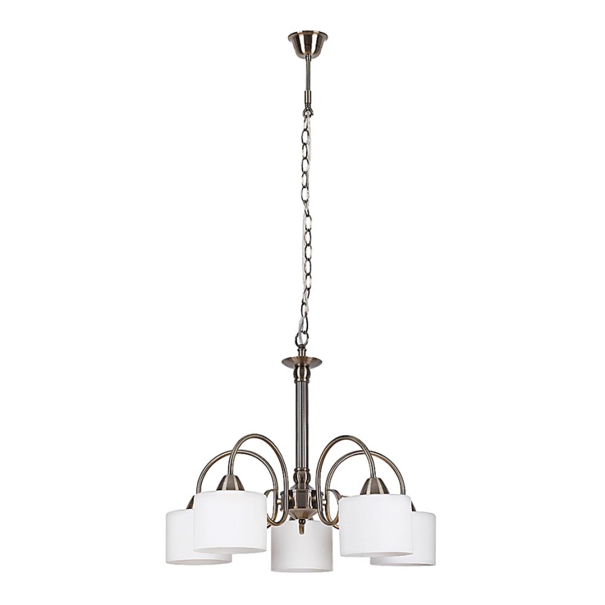 Rabalux 7276 - Hanglamp EDITH 5xE27/60W/230V brons