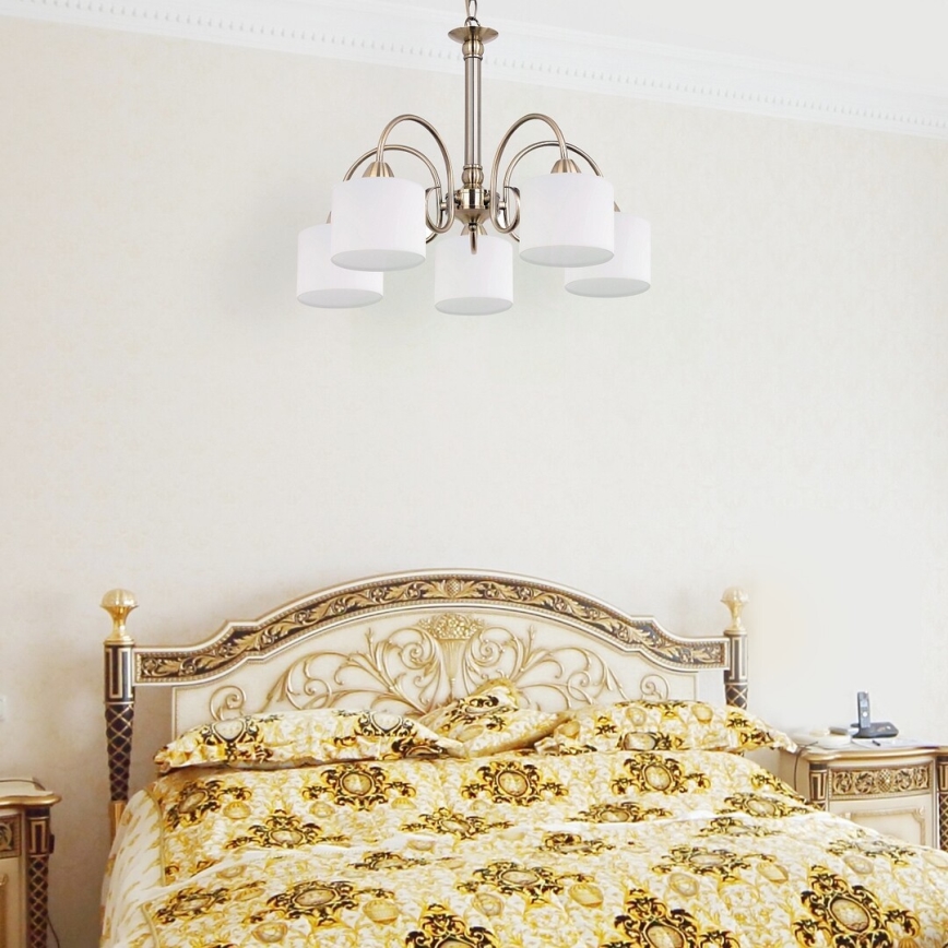 Rabalux 7276 - Hanglamp EDITH 5xE27/60W/230V brons